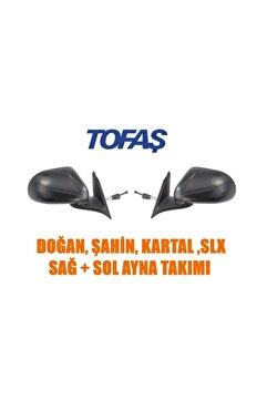 Genel Markalar Tofaş Doğan Şahin Kartal Slx Sağ + Sol Dış Ayna Takımı Uyumlu
