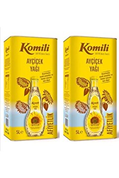 Komili Afiyetlik Ayçiçek Yağı 2 Adet 5 Litrelik Teneke