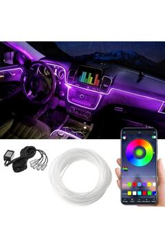 Genel Markalar Araç Içi Atmosfer Ambiyans Led Neon Ip Led Rgb App Kontrollü 5 Parça