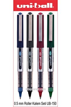 uni-ball Uniball Eye Mikro 0.5 Mm Roller Kalem Seti 4 Adet Ub-150