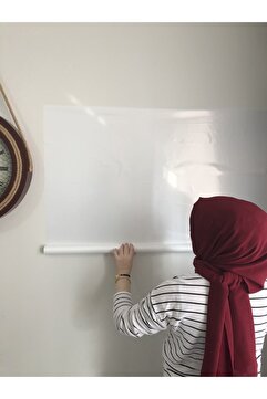 Tutunabilir Kağıt 2 Tane 60x100 Beyaz Statik Akıllı Kağıt Yazı Tahtası Duvar,cama, Tahtaya Uygulanır Yapışkansız