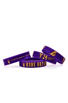 PurpleJam Kobe Bryant Portreli Mor Lakers Mamba Basketbol Nba Bileklik