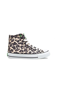 Benetton Kadın  Sarı Leopar Spor Ayakkabı Bn-30190
