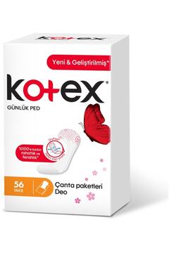 Kotex Marka: Parfümlü Ince Günlük Ped 56'lı Kategori: Günlük Ped