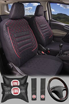 Modern Garaj Fiat Albea, Tipo, Linea, Palio, Egea, Tempra Uyumlu Gofrajlı Oto Koltuk Kılıfı Seti