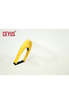 Ceyus Yüz Koruyucu Siperlik, Medikal, Sarı Renk, Açı Ayarlı Siper Anti Fog Özellikli