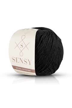 SENSY Premium Amigurumi Ipi Punch (PANÇ) Baby Soft Cotton 50 gr Örgü Ip Siyah