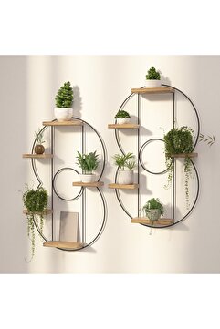 Cosargroup Duvar Rafı 2 Adet Modern Dekoratif Duvar Rafı 5li