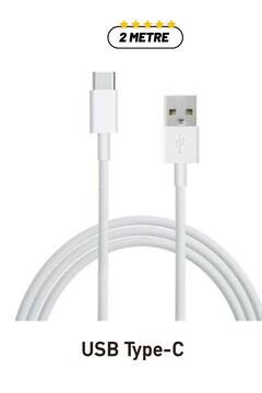 Ekalitem Xiaomi Redmi Note 7 Uyumlu Hızlı Şarj Kablosu 2 Metre Usb Type C Şarj Ve Data Kablosu
