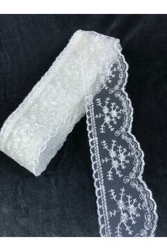 Bontex Beyaz Güpür Dantel - (1 METRE) Model 118 – Dantel