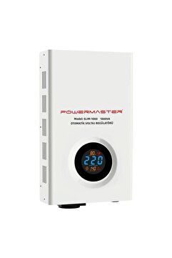 Powermaster Slım-1000 Otomatik 1000 Watt 1000va Voltaj Regülatörü (KOMBİ REGÜLATÖRÜ)