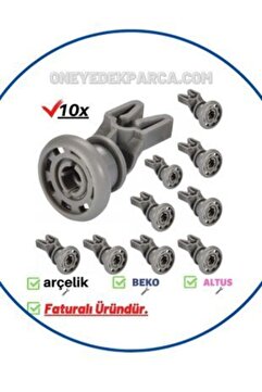 Arçelik 6230 Ht Bulaşık Makinesi Ray Tekeri Üst Sepet Tekerleği Takımı