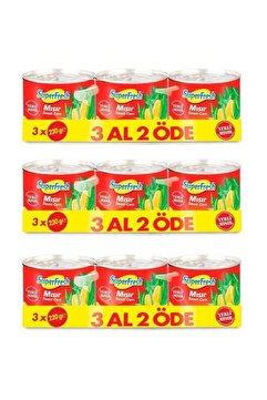 SuperFresh Mısır Konserve 220 gr X 3 Adet X 3 Paket