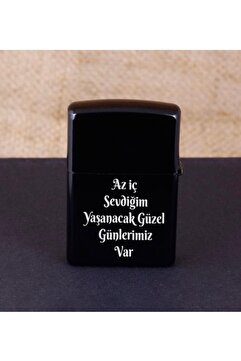 ZEFLAZER Özel Yazılı Benzinli Çakmak | Metal Gövde | Kişiye Özel Mesajlı | Rüzgar Dayanıklı