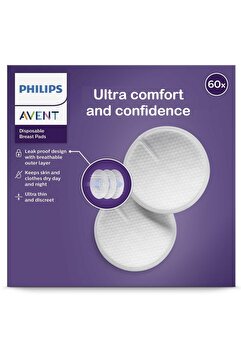 Philips Avent Tek Kullanımlık Göğüs Pedleri 60'lı, SCF254/61