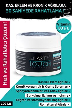 LAST TOUCH Ağrı Ve Masaj Kremi 100 Ml (kas, Eklem Ve Kronik Ağrılar) Vitamin B3 & E