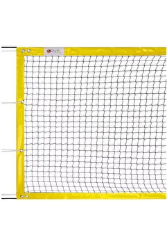 ÖZBEK 70cm * 2.00mt - Mini Tenis Ağı - Voleybol - Ayak Tenisi Filesi - Profesyonel Sarı