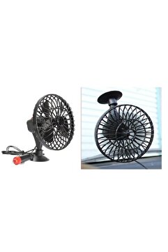 PMX Araç Içi Vantuzlu 12v 5" Inc Oto Vantilatör Çakmaklık Tan Çalışan