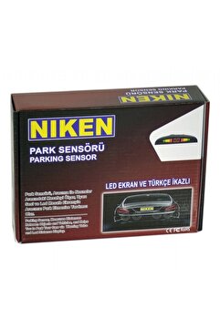 Niken Park Sensörü LED Ekran Türkçe Ses İkazlı Geri Vites Sensörü 22 mm Siyah