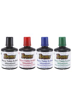 Brons Doldurulabilir Tahta Kalemi Mürekkebi 100 Ml 4 Lü Set