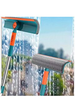 Oliva Nero Teleskopik Cam Temizleyici – Oynar Başlıklı, Mikrofiber Bezli & Çekçekli Aparat - Pratik Cam Silme