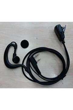 Aselsan A446 / A446S / A446T / PM985 Uyumlu PMR Telsiz Kulaklığı Spiral Arkalıklı Mikrofonlu