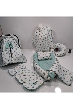Balamira Yeşil Kelebek 7 Li Babynest Seti