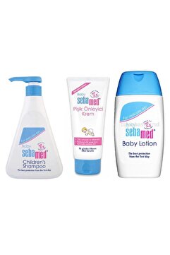 Sebamed Bebek 3'lü Bakım Seti ( Şampuan 500ml - Bebek Losyonu 200ml - Pişik Kremi 50ml )