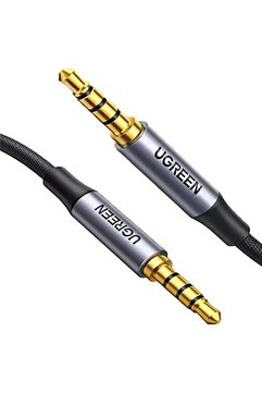 Ugreen 3.5 Mm Hi-fi Erkek To Erkek Trrs Aux uyumlu    Ses Ve Mikrofon Kablosu 1.5 Metre