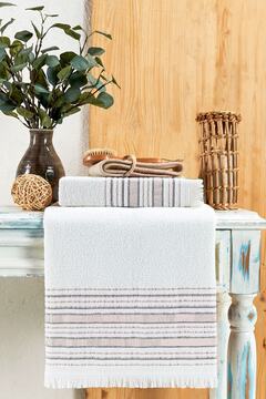 Louis Marie Banyo Havlu Takımı Kahverengi 70x140 ve 50x90 cm Fiyatı - Trendyol