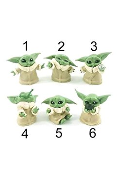 Çılgıntrend Star Wars 3d Baby Yoda Mini Figür Oyuncak 6cm 1 Adet