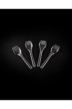 14Süs Plastik Mini Çatal 250 Adet (1 Paket)