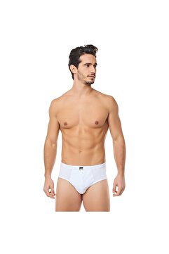 Tutku Erkek Beyaz 6'lı Paket Pamuklu Penye Külot