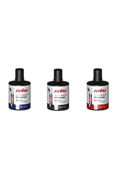 sırdaş Beyaz Tahta Kalem Mürekkebi 100 Ml. Siyah Kırmızı Mavi 3lü Set