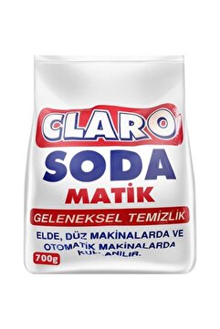 claro Soda Matik Beyazlatıcı Elde ve Matik Çamaşır Sodası Kireç Önleyici Yumuşatıcı Toz 700 Gr