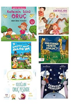 Timaş Çocuk Çocuklar Için Dini Ramazan Kitapları Seti( Oruç Mahya Ramazan Peygamber Allah Sevgisi Merve Gülcemal