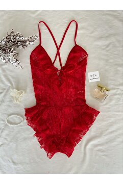 MH Moony Homewears Premium Kırmızı Tulum