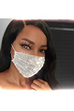 Novapia Kristal Taşlı File Maske Aksesuar