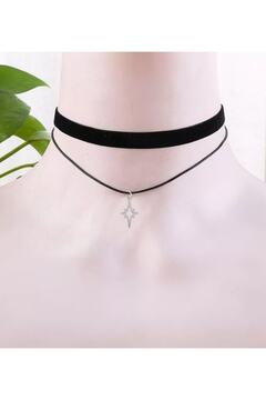 TakıConcept Kuzey Yıldızı Detaylı Ikili Boyun Kolye Kadın Choker, Kadın Kolye