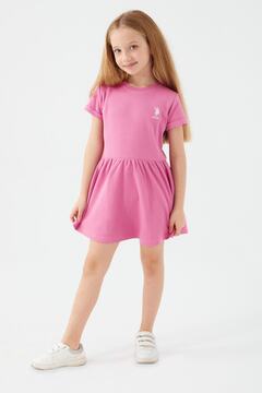 U.S. Polo Assn. Frilly Pink Fuşya Kız Çocuk Gecelik