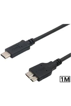 Alfais 5241 Usb Type C To Micro Usb 3.0 Taşınabilir Hdd Hard Disk Kablosu 1m (1 Metre)