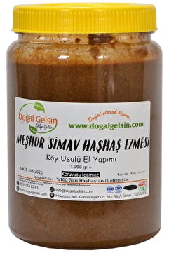 Doğal Olarak Simav'dan Doğal Gelsin Kolay Gelsin Meşhur Simav Haşhaş Ezmesi - 1.000 Gr