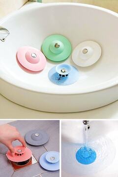 Pinkcloset Aveo 1 Adet Süzgeçli Banyo Küvet Lavabo Gider Filtresi Süzgeci Pompası Tıkacı Tıpası