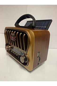 BLOMSTER Everton Rt-826 Usb/bt/fm Solar Paneli Nostajık Radyo