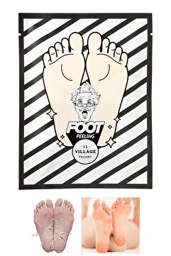 Village 11 Factory Relax Day Foot Mask Çorap Tipi Soyulan Yumuşatıcı Ve Arındırıcı Ayak Peeling Maskesi 17g/1adet