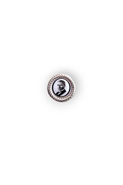 YÖRÜK TASARIM Atatürk Damla Mineli Yaka Rozeti