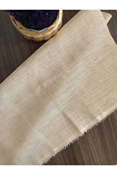 Genel Markalar Linen Etamin Punch Ve Pano Kumaşı Koyu Bej 100x80