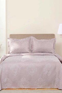Karaca Home Amelie Lila Çift Kişilik Yatak Örtüsü Set