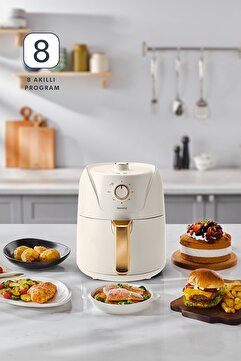 HOMEND Airfryday 2504h 8 Farklı Programlı, Yağsız fritöz 4,3 Litre Airfryer