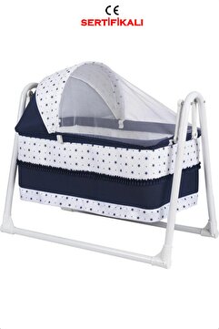 POLLY BABY Lacivert Portatif Sallanır Sepet Hamak Beşik
